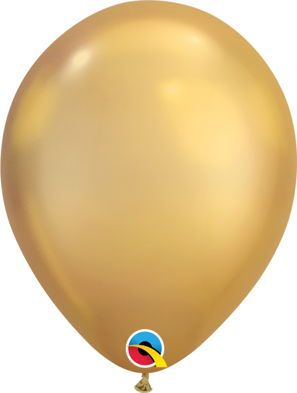 Chrome Latexballon Gold (verpackt à 25 Ballons)