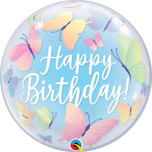 Bubbles Folienballon "Happy Birthday"