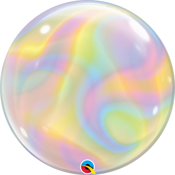 Bubbles Folienballon "Iridescent Swirls"