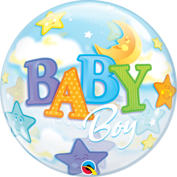 Bubbles Folienballon "Baby Boy"
