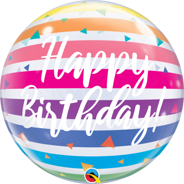 Bubbles Folienballon "Happy Birthday"