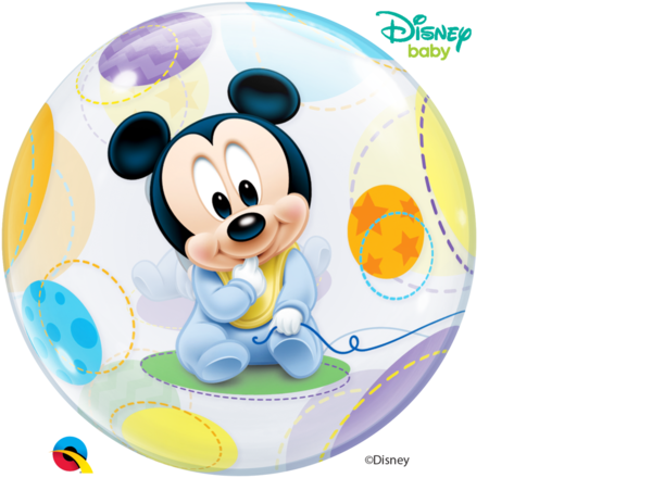 Bubbles Folienballon "Baby Mickey Maus"