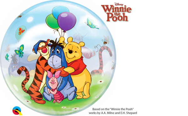 Bubbles Folienballon "Winnie Pooh"
