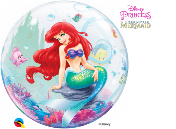 Bubbles Folienballon "Disney Prinzessin Arielle"