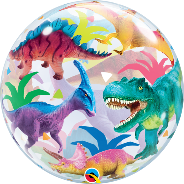 Bubbles Folienballon "Dinosaurier"
