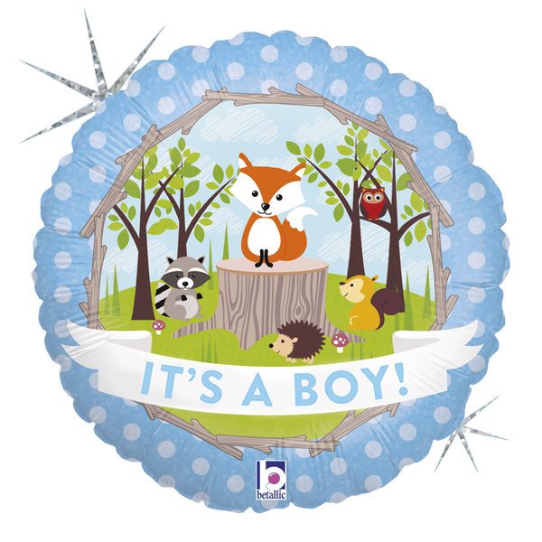 Folienballon Rund "It's A Boy!"