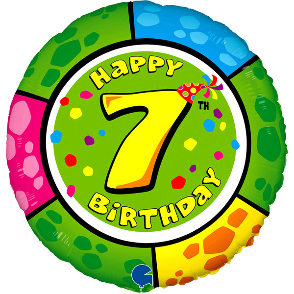 Folienballon Rund Animaloons "Happy Birthday" - 7