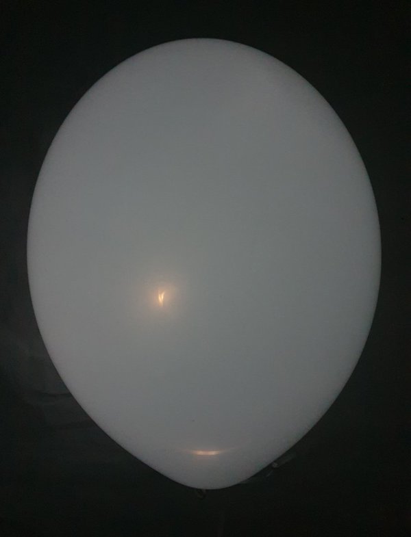 LED Ballon Ø 30cm, Farbe: weiß