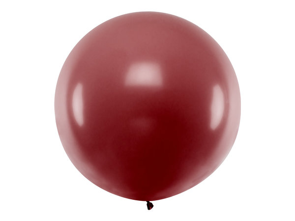 Riesenballon Ø ca. 1 Meter – Bordeauxrot (ohne Helium)